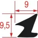 DESCO sütő/főzőkészülék belső tömítés sütőüveghez 3600 mm
