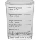 JoeFrex Szögletes Eszpresszó Mérőpohár, 60 ml (SG01)