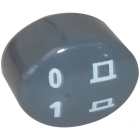 ELLIPTIKUS NYOMÓGOMB SZÜRKE 17x13 mm