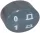 IME OMNIWASH mosogatógép ELLIPTIKUS NYOMÓGOMB SZÜRKE 17x13 mm