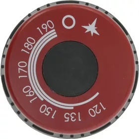 GOMB FEKETE-PIROS ø 75 mm 120-190°C