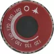 DESCO sütő/főzőkészülék GOMB FEKETE-PIROS ø 75 mm 120-190°C