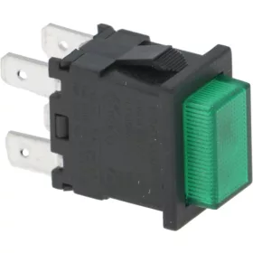 Bipoláris kapcsoló zöld 10(4)A 250V