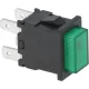 Bipoláris kapcsoló zöld 10(4)A 250V