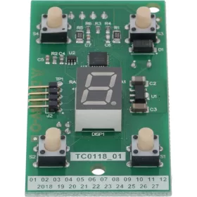 ELEKTRONIKUS PANEL 4 GOMBOS KIJELZŐVEL