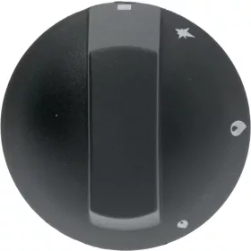 TECNOINOX kezelogomb fekete 70 mm D furat 10x8 mm