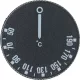 FEKETE GOMB ø 43 mm 50-190°C