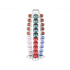 Íves Kapszulatartó Nespresso Kávégéphez – 40 db-os / Króm – OriginalLine szériához (Nespresso kompatibilis)