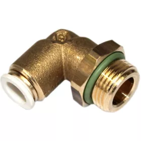 Könyök Csatlakozó Necta / Saeco Italautomatákhoz – 3/8" Menet – 8 mm-es Csőhöz – Forgatható (985318 kompatibilis)