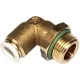 Könyök Csatlakozó Necta / Saeco Italautomatákhoz – 3/8" Menet – 8 mm-es Csőhöz – Forgatható (985318 kompatibilis)