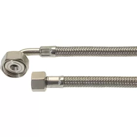   Flexibilis Vízcső Italautomatához és Kávégéphez – 3/4" Könyök x 3/8" Egyenes – 500 mm (Necta / Saeco kompatibilis)