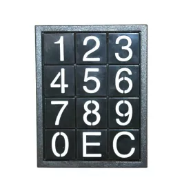 Necta Evoca Számválasztó Tasztatúra – 12 gombos (0-9, E, C) – Samba és Canto automatákhoz (254284)
