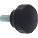 GOMB FEKETE RGV ø 25 mm M6 MENET