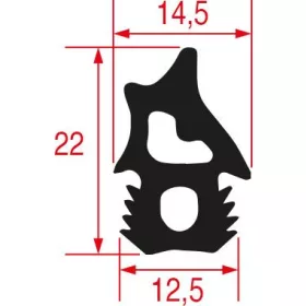   UNOX sütő/főzőkészülék tömítés sütőajtóhoz 2332 mm