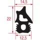 UNOX sütő/főzőkészülék tömítés sütőajtóhoz 2332 mm