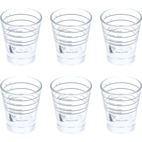 Motta Eszpresszó Mérőpohár Készlet - 60 ml, 6 db - Szitanyomott skálával (1412)