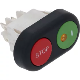 NYOMÓGOMB PANEL 2-GOMB I-STOP ZÖLD