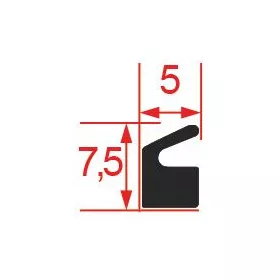 FEDÉL TÖMÍTÉS 5x7,5 mm - 10m