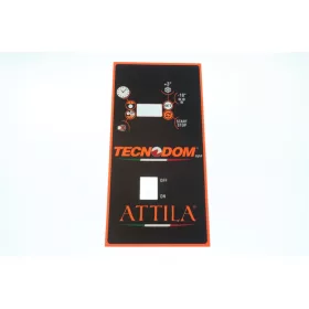   Tecnodom Attila Sokkoló Hűtő Vezérlőpanel Matrica – Szitanyomott előlap – Attila széria (TECNO DOM SZITANYOMÁS)