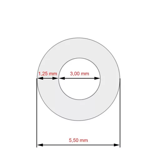 Delonghi Szilikon Cső - ø 3x5,5mm, 145mm - ECAM kávégépekhez