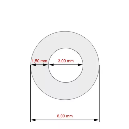 Delonghi Szilikon Cső - 3x6x200mm - Automata kávégépekhez