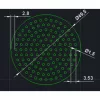 AVX Puck Screen szűrőlap - 51 mm / 1,7 mm - Eszpresszó kávéfőzőkhöz (538B22B)