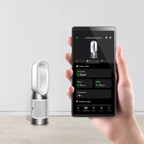 Dyson Purifier Hot+Cool HP1 (HP11) légtisztító fűtőventilátor - Fehér/Ezüst (544826-01)