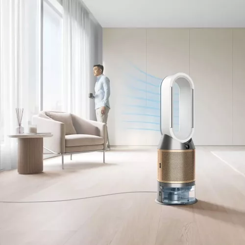 Dyson Purifier Humidify+Cool PH2 De-NOx Légtisztító és Párásító - Formaldehid megsemmisítés, HEPA szűrő - Fehér/Arany (PH05)