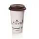 De'Longhi Duplafalú Kerámia Bögre – 300ml, Szilikon fedéllel – The Globetrotter (DLSC057)