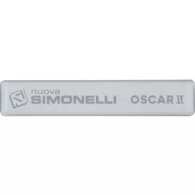 NUOVA SIMONELLI kávégép öntapadós címke oscar ii