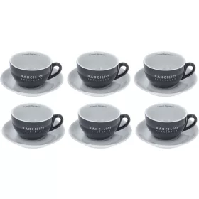 6 Porcelán Csésze Latte Art Szürke