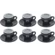 ESPRESSO CSÉSZÉK HASHTAG SZÜRKE 6 DB