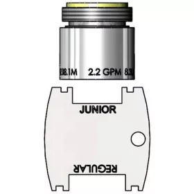 Ipari csaptelep aerator, vandal resistant, 2.2 gpm, 15/1