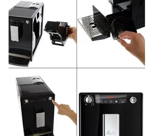 Melitta Caffeo® Solo® automata kávégép, Fekete (E950-201)