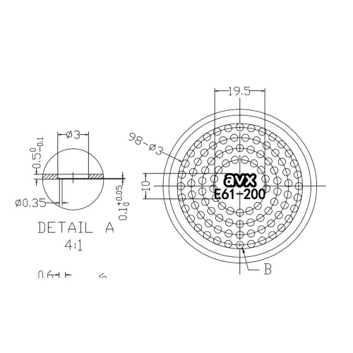 AVX E61-200 Precíziós felsőszűrő