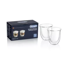   DeLonghi DLSC311 Cappuccino Pohárszett – 190 ml, Duplafalú boroszilikát üveg – 2 db (DLSC311)