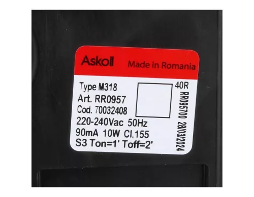 Candy/Hoover Szárítógép Kondenzvíz Szivattyú – Askoll M318, 10W – Beko, Electrolux, Gorenje (RR0957)