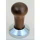 Kávétömörítő Tamper - Bükkfa nyéllel, 57,5 mm - Lapos talpú (700B32)