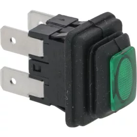 Kétpólusú kapcsoló zöld 16A 250V