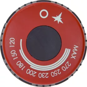 FEKETE GOMB-PIROS átmérő 75 mm 120-270°C