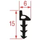 RATIONAL sütő/főzőkészülék tömítés sütőkocsihoz 480 mm