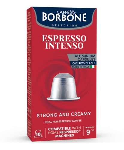 Borbone Espresso Intenso – Nespresso Kompatibilis Alumínium Kapszula (10 db)
