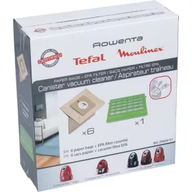 BAG 6 PCS WITH FILTER HEPA ROWENTA ZR004