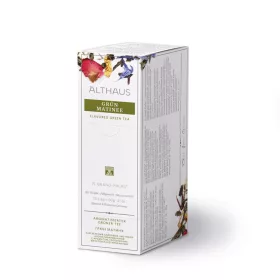   Althaus Grün Matinee ízesített zöld tea, Grand Pack 15 x 4 g (745361)