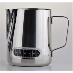 LHT Tejkiöntő kanna hőmérővel - 600 ml - Rozsdamentes acél (751A112)