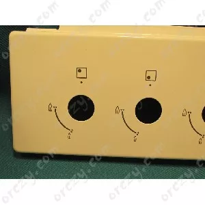 Zanussi Tűzhely Kezelő Előlap – Krém színű, Easy Pizza felirattal – ZCG510G1WA széria (8075035017)