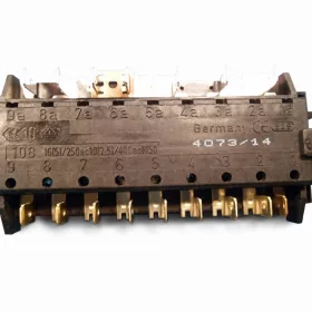 SMEG Sütő Funkcióválasztó Kapcsoló – 400V 10A, 6mm tengely – Több típushoz (811730204)