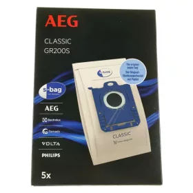 AEG s-bag Classic Papír Porzsák – 5 db, Higiénikus záródás – Electrolux, Philips, AEG (GR200S)