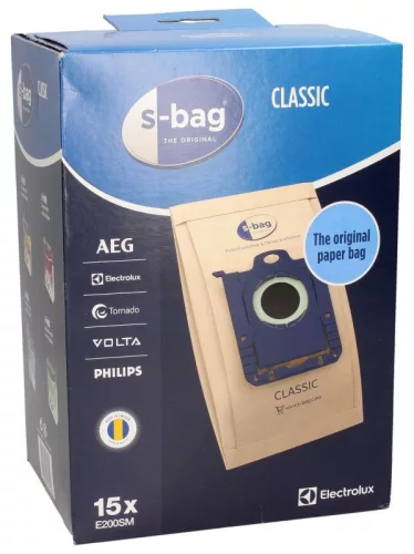 Electrolux s-bag Classic Porzsák – 15 db, Papír – AEG, Philips, Electrolux (E200SM)