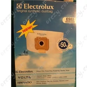 ES53 porzsák 4db+1motorszűrő ELECTROLUX porszívó